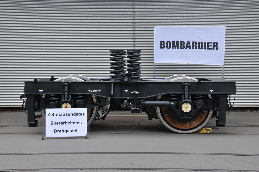 Bombardier delivers the 10,000th overhauled bogie
